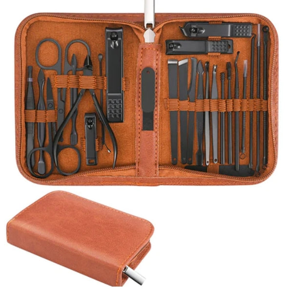 Kit Profissional MenCare 26 em 1 [MATERIAL EM AÇO CIRÚRGICO]